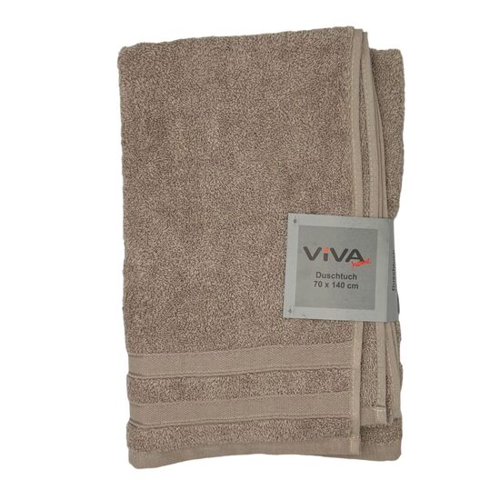 VIVA HOME "EVA" vannas dvielis 70x140cm, 100% kokvilna, bēši brūns