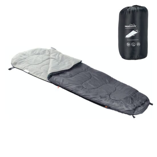 REDCLIFFS OUTDOOR guļammaiss ar spilvenu 230x80x50cm, melns