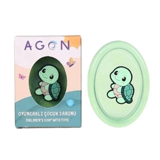 AGON maigas ziepes ar rotaļlietu, 50gr, piparmētru aromāts