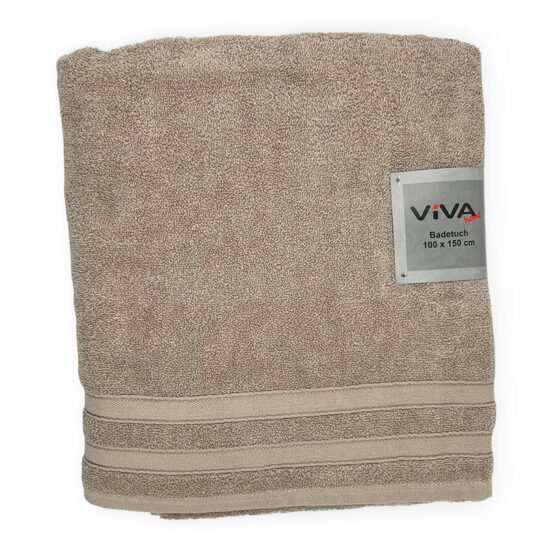 VIVA HOME "EVA" vannas dvielis 100x150cm, 100% kokvilna, bēši brūns