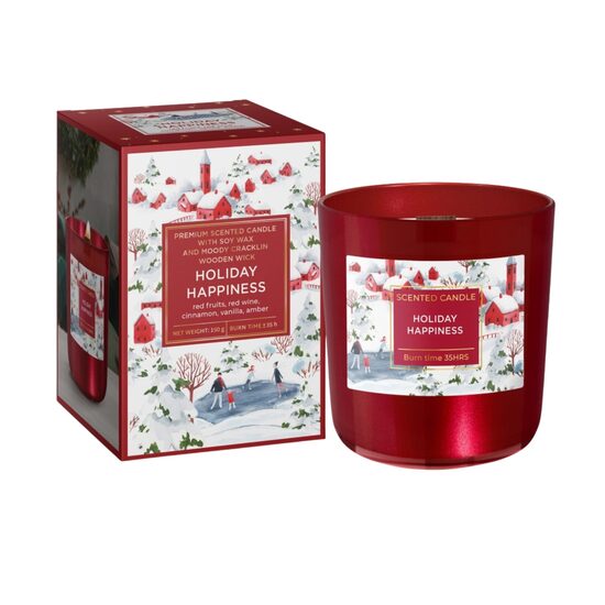 BARTEK arom. svece "Winter Time - Holiday Happiness" +/-30h