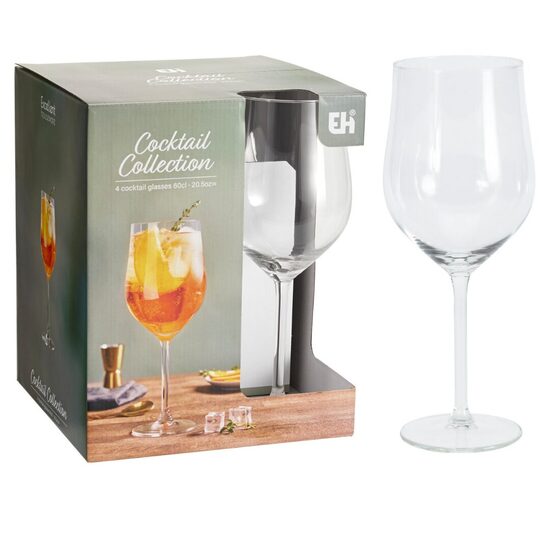 COCTAIL COLLECTION stikla glāzes 600ml, 4gab                                                                                 