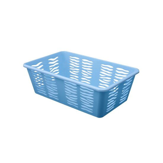 BRANQ plastmasas uzglabāšanas grozs 25x16x8cm, zils