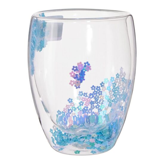 SEASONS dubultā stikla glāze 350ml, zila
