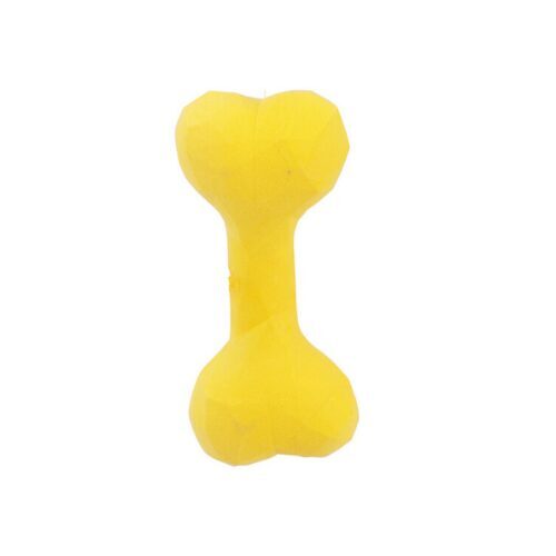DOGS rotaļlieta 16.5x7.5x3.5cm, dzeltens gumijas kauls