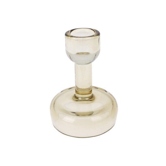 H&S stikla svečturis d7x10cm, zaļš