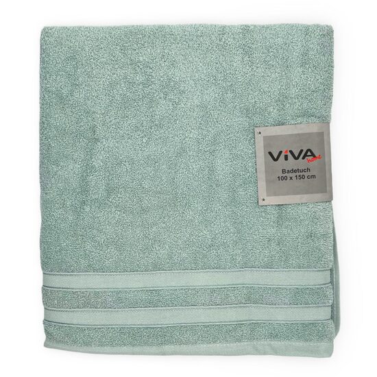 VIVA HOME "EVA" vannas dvielis 100x150cm, 100% kokvilna, gaiši zaļa