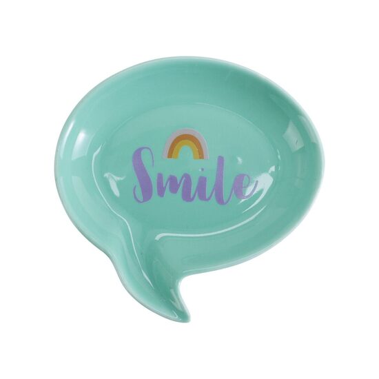 SNACKY porcelāna šķīvis d9.5cm, zaļš