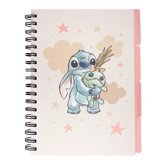 STITCH rūtiņu klade B5, 96 lapas, cietie vāki, ar perforētu līniju, ar aploksni