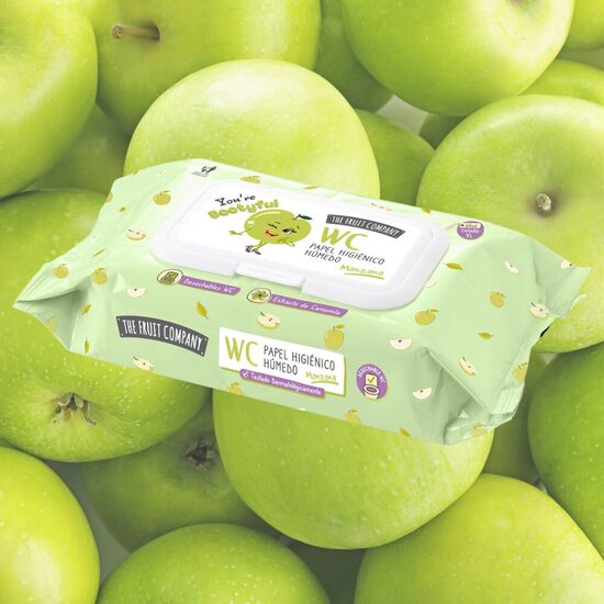 THE FRUIT COMPANY mitrais tualetes papīrs APPLES, XL, 60gab