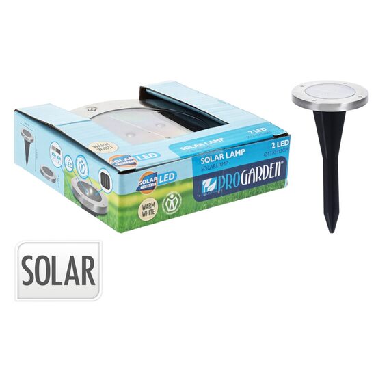 PROGARDEN solārlampu komplekts 2gab, d12cm x h13cm