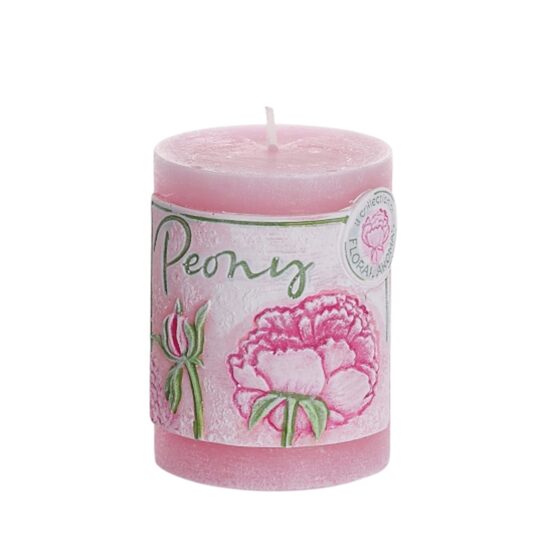 BARTEK "PINK PEONY" "hand-made" aromātiskā svece d7x9cm