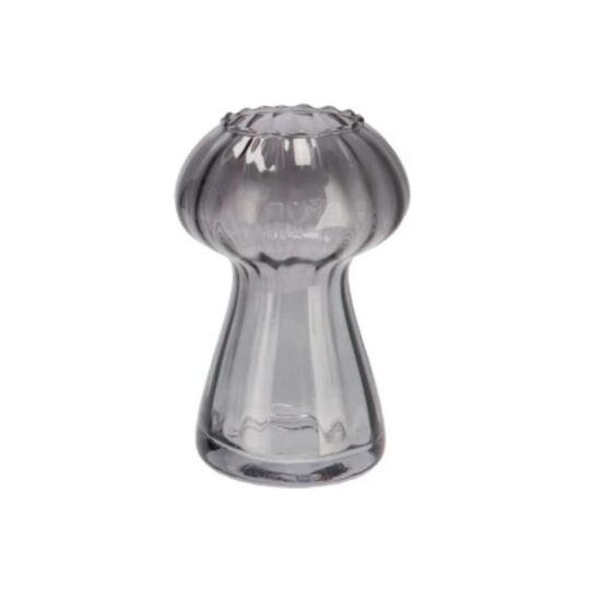 DAAN KROMHOUT stikla vāze d11cm x h17cm, melna