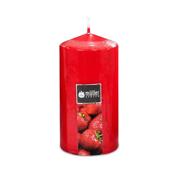 MULLER aromātiskā svece +/-40h, zemenes