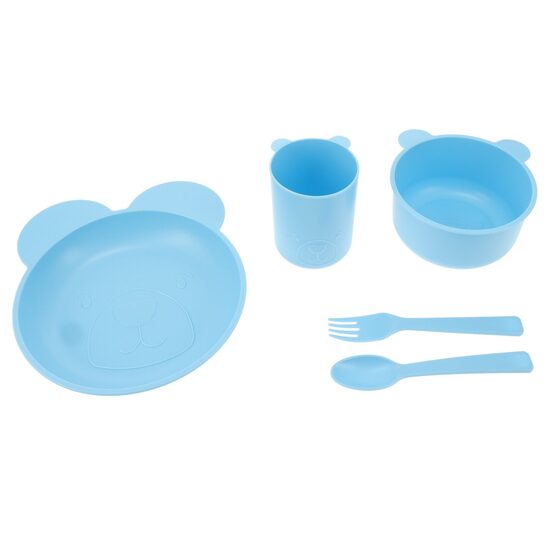 EXCELLENT HOUSEWARE plastikas trauku komplekts 5 gab, zils