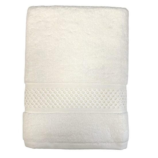 DELUXE kokvilnas frotē dvielis 70x140cm, balts