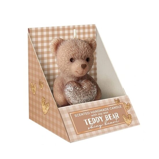BARTEK "TEDDY" "hand-made" aromātiskā svece h7.5cm, bēša