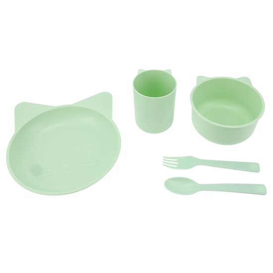 EXCELLENT HOUSEWARE plastikas trauku komplekts 5gab, zaļš