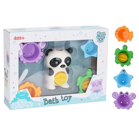 Vannas rotaļlietu komplekts "Panda" 5 gab, 31x7.5x23cm