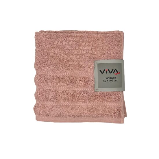 VIVA HOME "FIFI" vannas dvielis 50x100cm, 100% kokvilna, maigi rozā