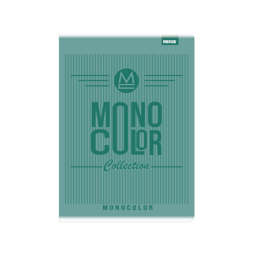 REXUS rūtiņu klade A5, 60 lapas, zaļā krāsā