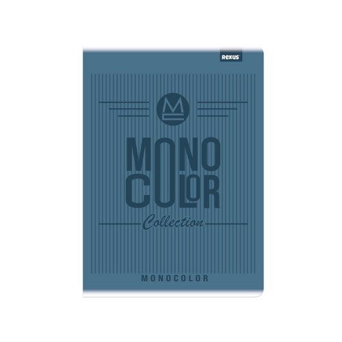 REXUS rūtiņu klade A5, 60 lapas, zilā krāsā