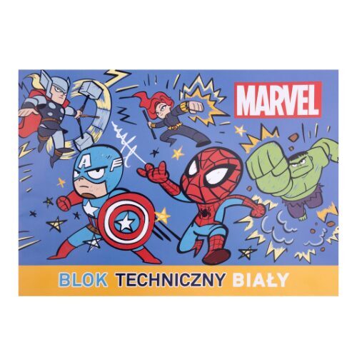 SPIDERMAN zīmēšanas albums A4, 10 lapas, 170gsm, supervaroņi