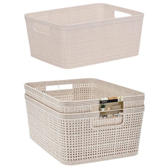 EXCELLENT HOUSEWARE plastmasas grozu komplekts 2gab, 24.5x19x10cm