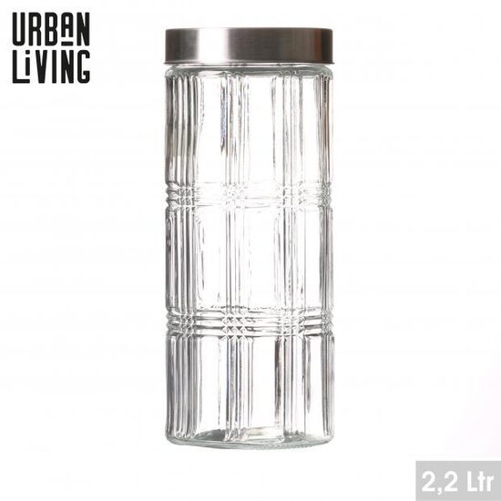 URBAN LIVING stikla uzglabāšanas trauks 2200ml