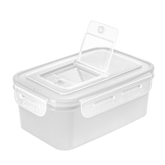 BRANQ Q-lock platsmas uzglabāšanas trauks 1L, 19x13x7cm