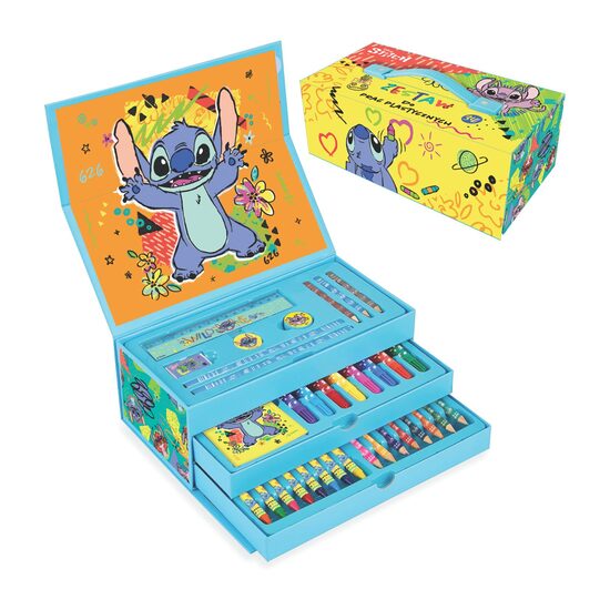 REXUS STITCH zīmēšanas un krāsošanas komplekts ar 34 piederumiem