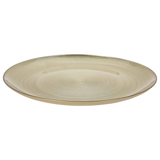 GOLDEN stikla servēšanas šķīvis d32cm x h2cm