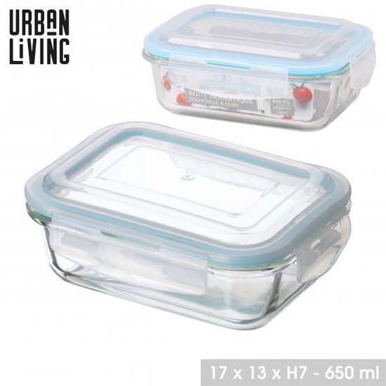 URBAN LIVING  stikla uzglabāšanas un cepamtrauks 650ml