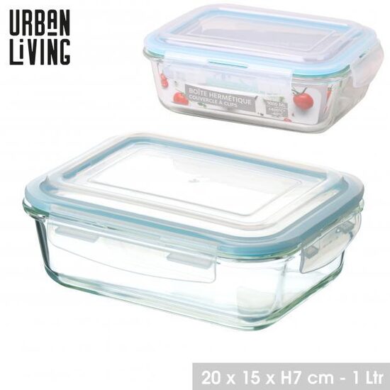 URBAN LIVING  stikla uzglabāšanas un cepamtrauks 1000ml