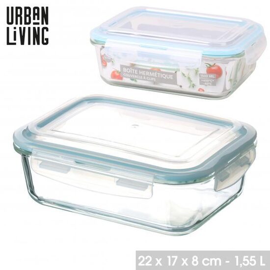 URBAN LIVING  stikla uzglabāšanas un cepamtrauks 1550ml