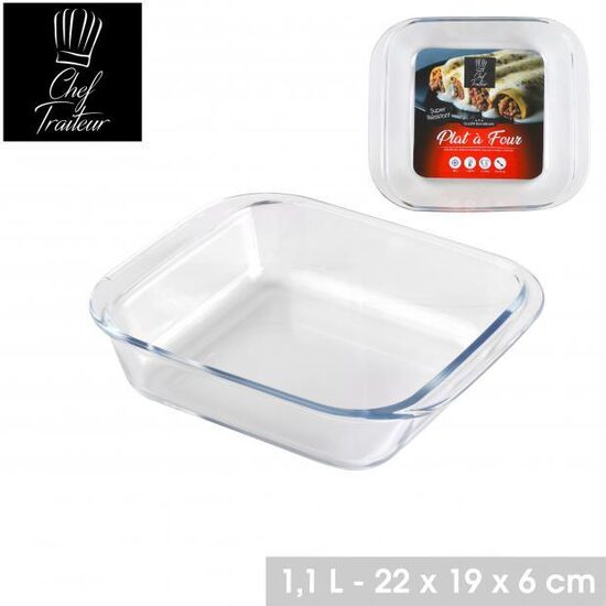 CHEF TRAITEUR stikla cepamforma 1.1L, 22x19x6cm