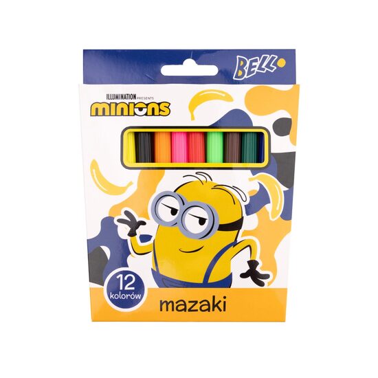 MINIONS flomasteri, 12 toņi