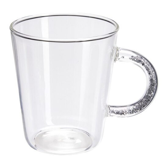 DIAMOND sikla krūze 450ml, sudraba dimantiņi