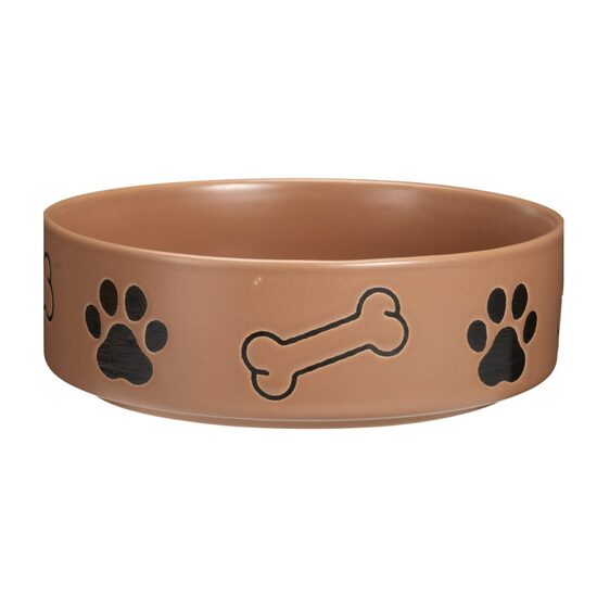 DOGS keramikas bļoda 850ml, brūna