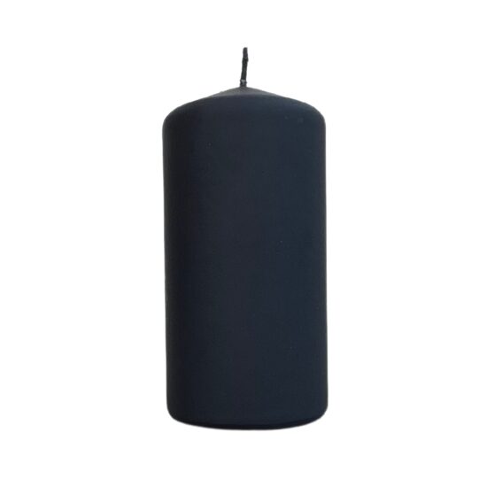 BARTEK velveta svece d6 x h12cm, melna