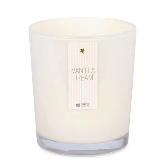 MULLER aromātiskā svece +/- 45h, vaniļas sapnis