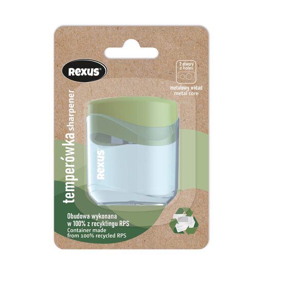 REXUS ECO zīmuļu asinātājs 2 izmēriem