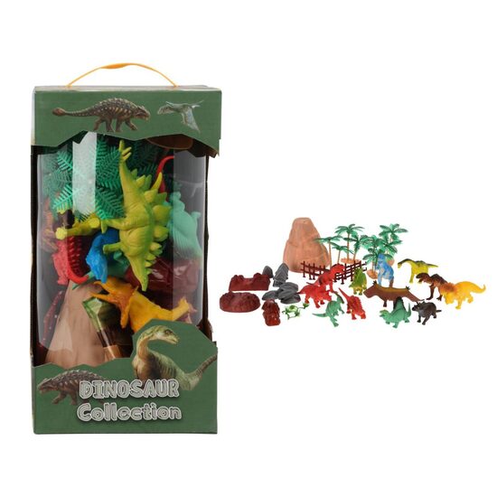 Rotaļu dzīvnieku komplekts 40gab., dinozauri