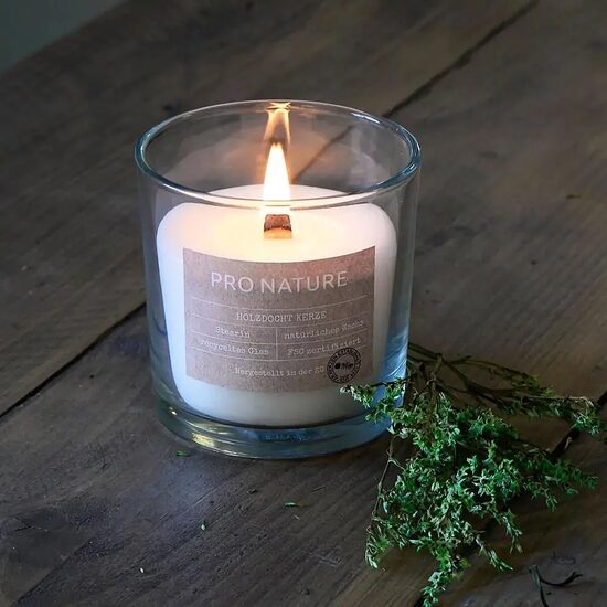 MULLER PRO NATURE stearīna svece +/-30h