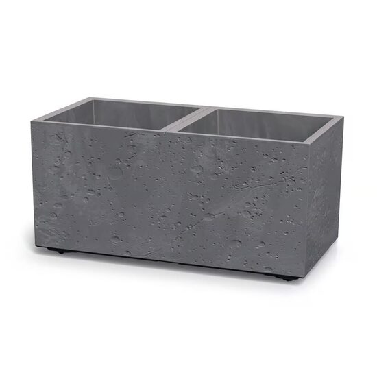 SIERRA BETON EFFECT pārstrādātas plastmasas puķu pods, ārtelpu un iekštelpu 77x38x37cm