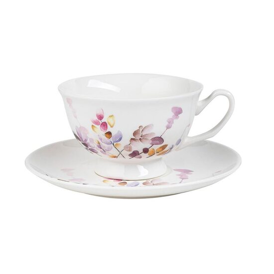 JAPANDI porcelāna krūze ar apakštasīti 230ml