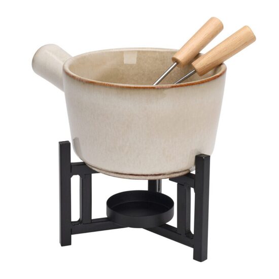 Porcelāna fondjū komplekts divām personām