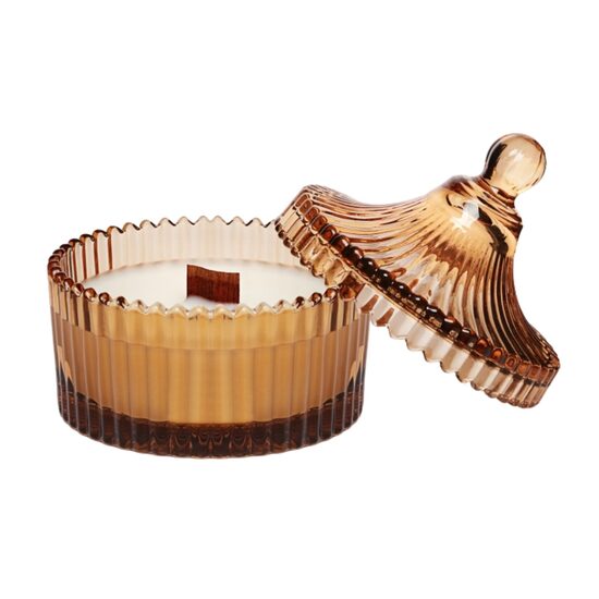 BARTEK "AMBER" premium aromātiskā svece ar sojas vasku +/-25h