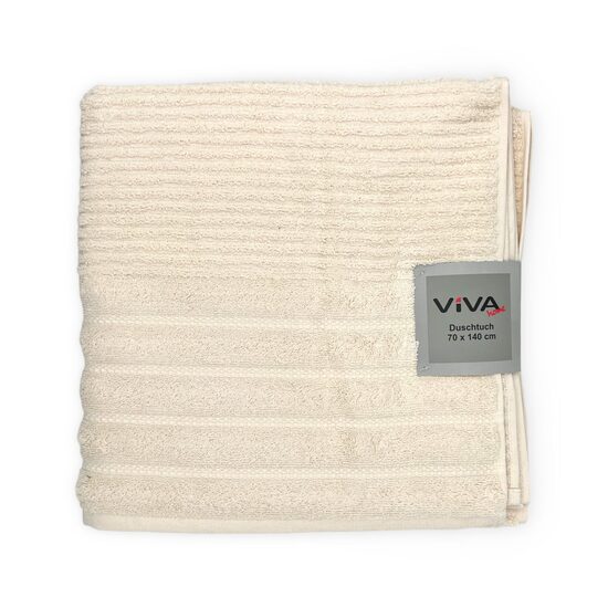 VIVA HOME "FIFI" vannas dvielis 70x140cm, 100% kokvilna, krēmkrāsas