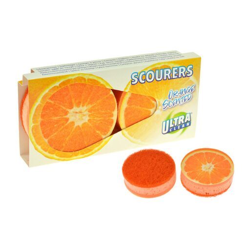 ULTRA CLEAN virtuves sūkļu komplekts , oranžs